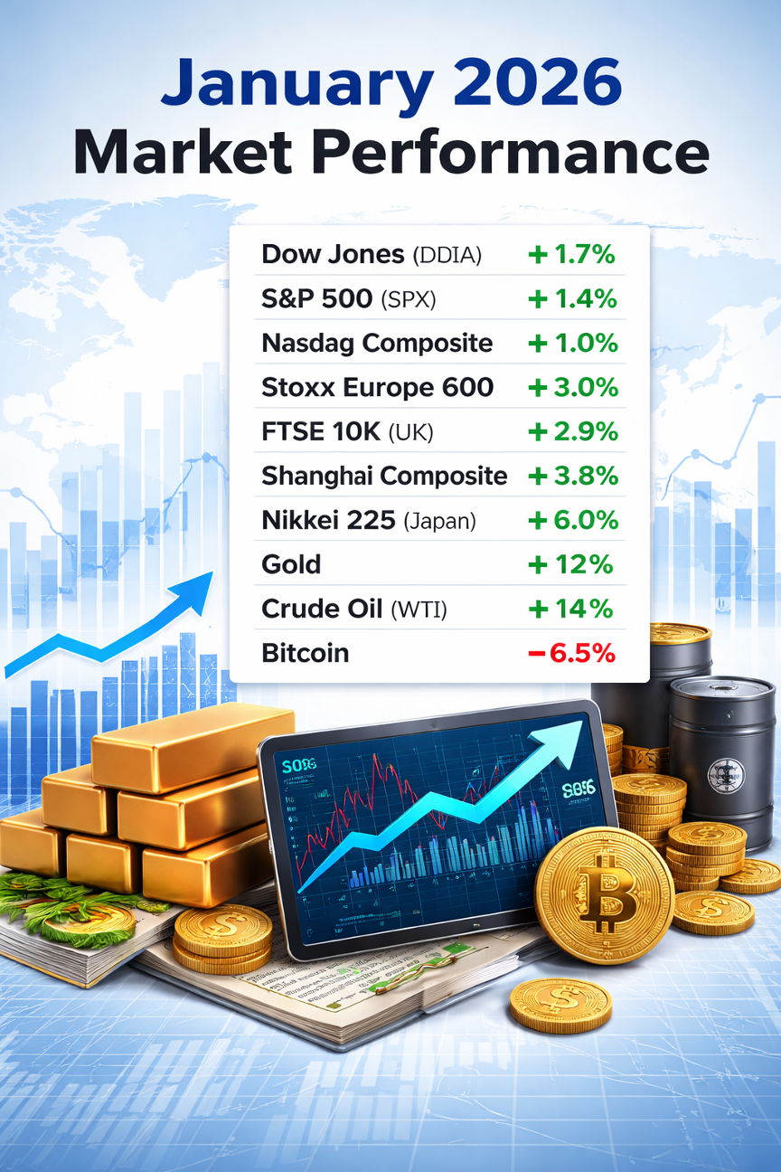 January 2026 Market Performance (YTD Returns)